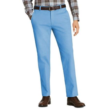 New Brooks Brothers Mens Blue Clark Fit Vintage Washed Chino Pants 38W x 30L 8602-3