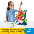 thumbnail image 3 of Imaginext Disney Pixar Toy Story Carnival Playset with Woody & Ducky, 3 of 9