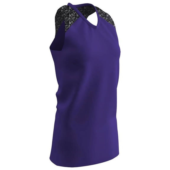 Champro Women's At Bat Softball Jersey Purple, S