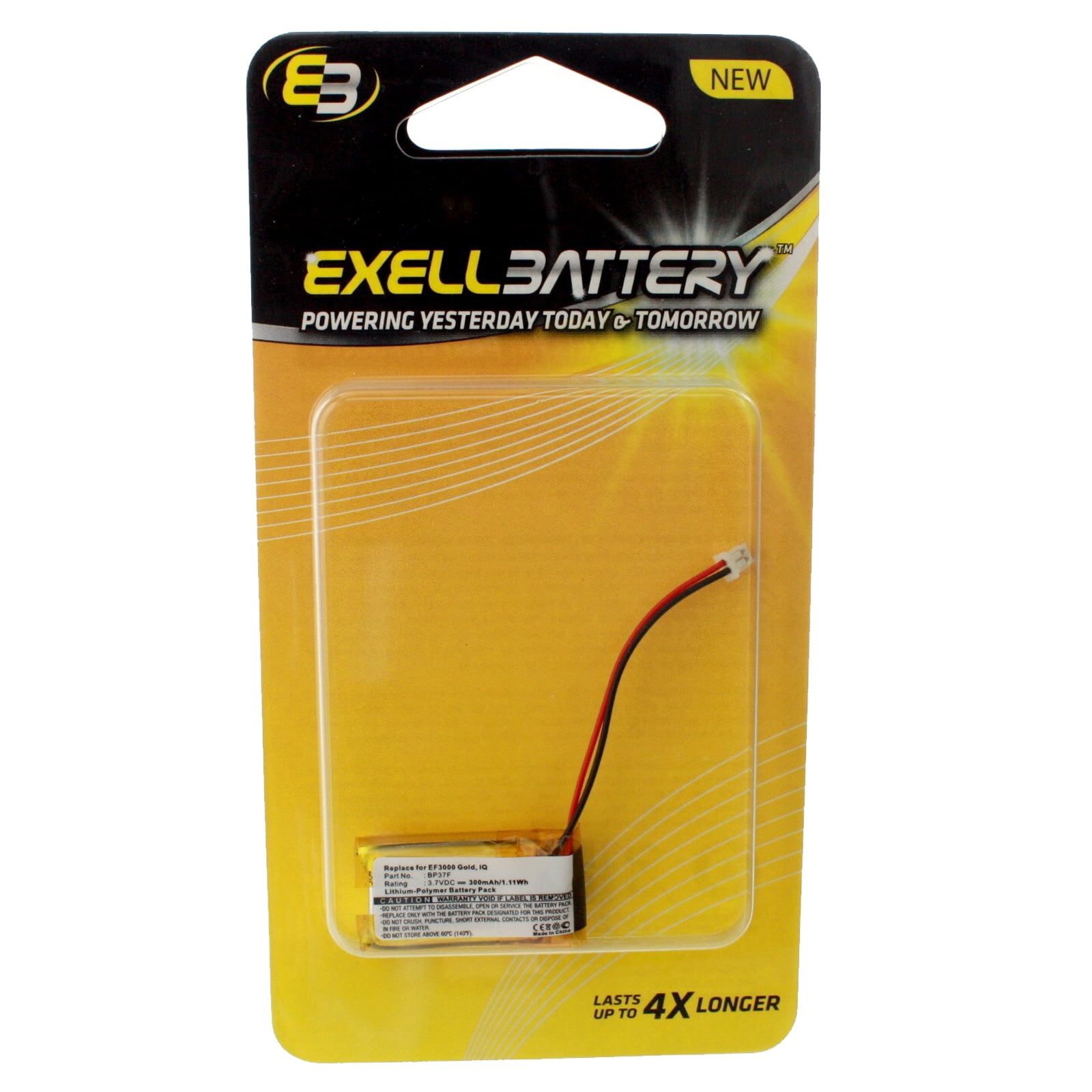 New Dog Collar Battery 3.7V Replaces Dogtra BP37F EF3000 Gold, iQ Dog Collars