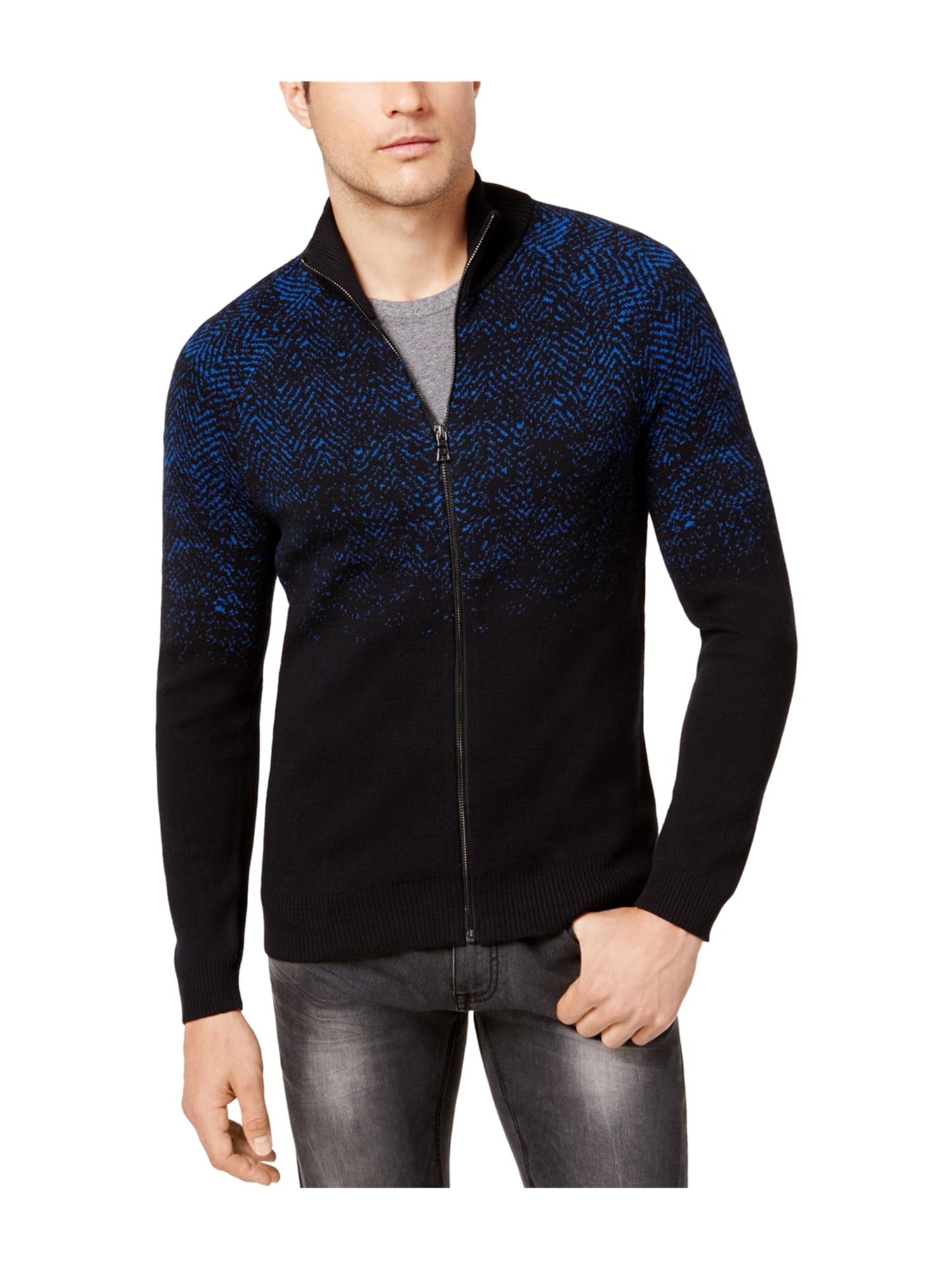 I-N-C Mens Full Zip Cardigan Sweater rivierablue XS | Walmart Canada