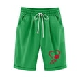 thumbnail image 1 of Shorts for Women, Womens Elastic Waist Baseball Printed Drawstring Shorts, 1 of 2