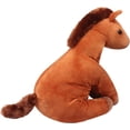 thumbnail image 2 of Peluche de caballo, caballo de peluche para niñas, adorable pony de juguete suave, regalo para niños y niñas, regalo del día del niño, almohada de peluche de pony de 23,62 pulgadas (color chocolate), 2 of 4