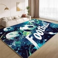thumbnail image 1 of Soccer Game Area Rugs, Football Sports Carpet, Washable Non Slip Low Pile Soft Rug for Entryway Bedroom Decor Mat 5ftx6ft, 1 of 8