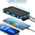 thumbnail image 3 of Cargador solar Power Bank YELOMIN 20000 mAh con 4 cables, 3 of 9