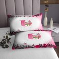 thumbnail image 3 of Erosebridal Monogrammed Coverlet Set King,Personalized Initial Bedding Set,Letter Decoration,Ultra Soft,3 Pieces, 3 of 5