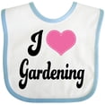 thumbnail image 3 of Inktastic Gardener I Love Gardening Girls Baby Bib, 3 of 4
