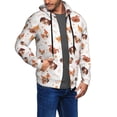thumbnail image 3 of Zip Up Hoodies for Men - Cute Dog cartoon colorful Long Sleeve Comfrt Men'S Fashion Hoodies & Sweatshirts, Jackets for Men Hoodies Pullover Clothing Clothes with Pouch, 3 of 5