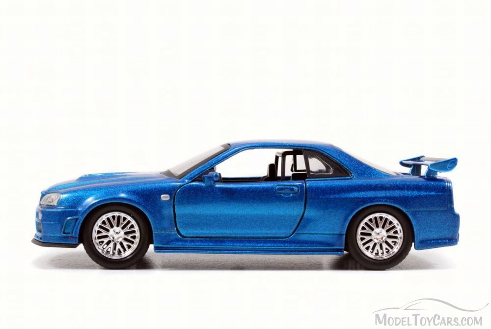 BRIAN/'S NISSAN SKYLINE GT-R R34 BLUE FAST /& FURIOUS MOVIE 1//32 BY JADA 97185