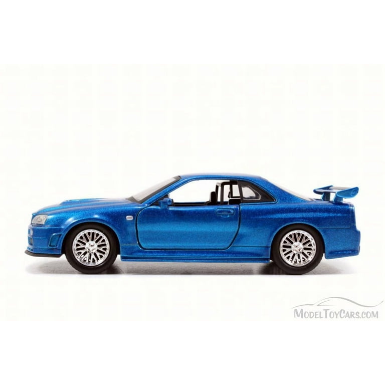 Jada's Brian's Nissan Skyline GT-R R34 Blue Fast & Furious 1/32