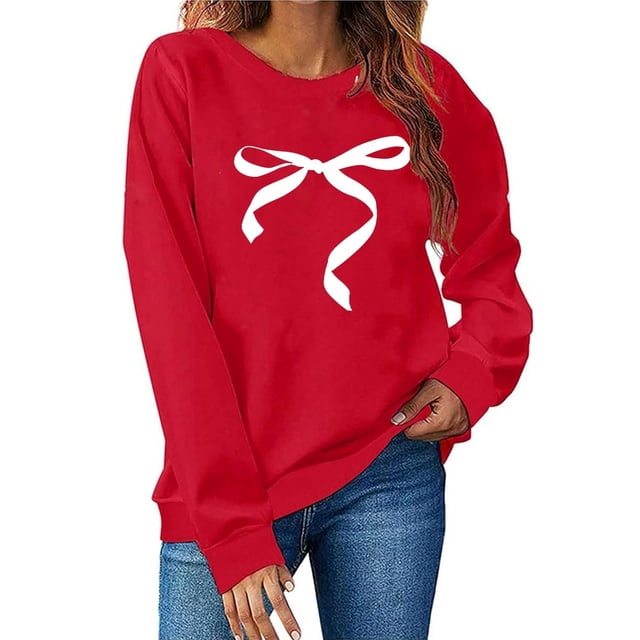 Xuyuer Valentines Day Shirts Women Valentine Crewneck Sweatshirts Love Heart Sweatshirt Valentine's Long Sleeve Tops Printed Sweatshirt Casual Loose Vintage Graphic Pullover Tops