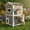 Gray, variant on Petsblublu 2-Story Outdoor Cat House Weatherproof Wooden Feral Cat Shelter with Escape Door