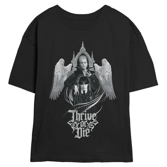 Juniors Wednesday Thrive or Die T Shirt