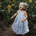 thumbnail image 4 of Girl Dress Tulle Baby Toddler Girls Princess Dresses, Sleeveless Summer Beach Dress Sundresses, 4 of 5