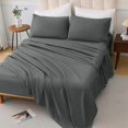 thumbnail image 5 of 4 Piece Queen Bed Set Cotton Blend Skin Friendly Breathable Bedding with Sheet Pillowcase, 5 of 5