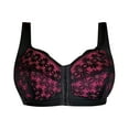 thumbnail image 4 of Comfortable And Breathable Plus Size Lace Embroidered Front Closure Bra For All Seasons Wireless Design For Daily Wear, 4 of 5