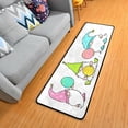 thumbnail image 3 of SKYSONIC 2'X6' Happy Easter Gnomes Runner Rug with Rubber Backing, Colorful Eggs Non Slip Entryway Rug Runner Washable Soft Area Rug Carpet for Hallway Bedroom Kitchen Decor, 3 of 6