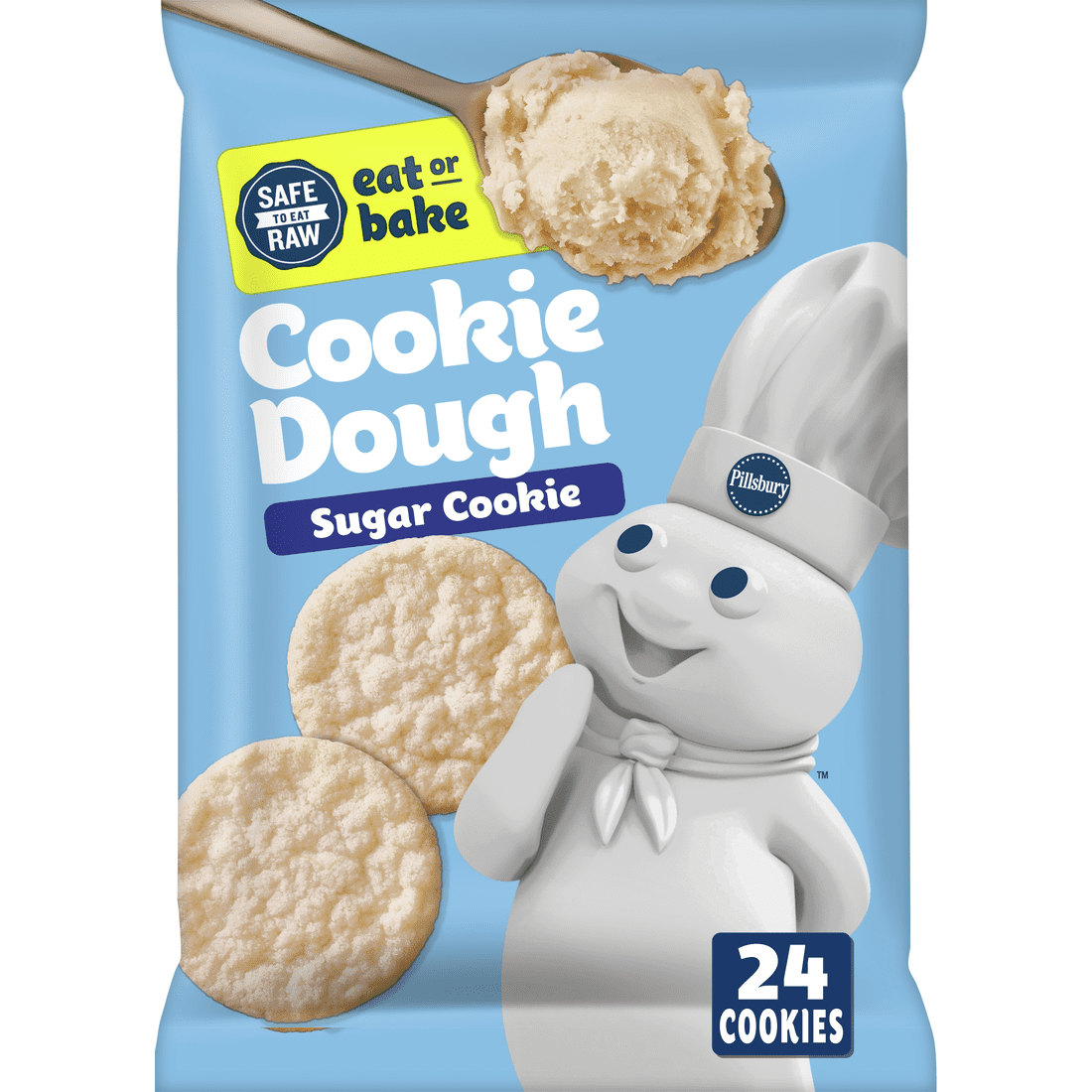 Pillsbury Ready To Bake Sugar Cookies 24 Ct 16 Oz Walmart Inventory 