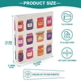 thumbnail image 3 of FORMRS 3 Ring Binder 1.5 inch with Pockets Clip Board 200 Sheets Capacity, Jam Jars, 3 of 8