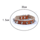 thumbnail image 2 of Collar ajustable para mascotas de cuero de vaca para gatos y perros MFZFUKR CPB-US-YY330-2, 2 of 5