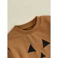 thumbnail image 6 of Elippeo Baby Boy Halloween Outfits 6 12 18 24 Months 3 Years Long Sleeve Embroidery Sweatshirt + Trousers Set Toddler Fall Clothes, 6 of 9