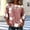 Pink, variant on Ayolanni Crew Neck T Shirts for Women Cotton 3/4 Sleeve Floral Blouse Fitted Ladies Casual Shirts Womens Tops Green XXL