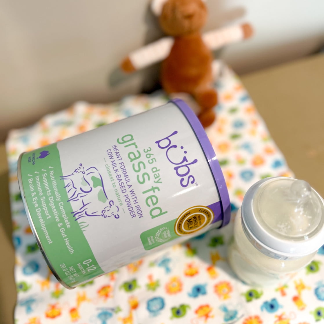 Bubs 365 Day Grass Fed Whole Milk Powder Baby Formula with