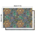 thumbnail image 5 of Durable Paisley Placemats Set of 6, Flax Linen Table Mats with Heat Resistant Wrinkle Free Feature and Colorful Bohemian Retro Floral Pattern Featuring Elegant Artistic Design, 5 of 5