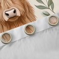 thumbnail image 4 of Manfei Rustic Brown Cow Blackout Curtains Set of 2 (52x84 Each), Farmhouse Flower Botanical Window Curtains, Countryside Curtains and Drapes, Curtains and Drapes Home Decor, 4 of 6