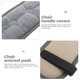 thumbnail image 3 of NUOLUX 1Par Para De Oficina Y Exterior Color Rojo Material Confortable, 3 of 6