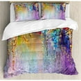 thumbnail image 3 of Ambesonne Watercolor Flower Home Abstract Herbs Weeds Blossoms Ivy Back with Florets Shrubs Design Duvet Cover Set, 3 of 3