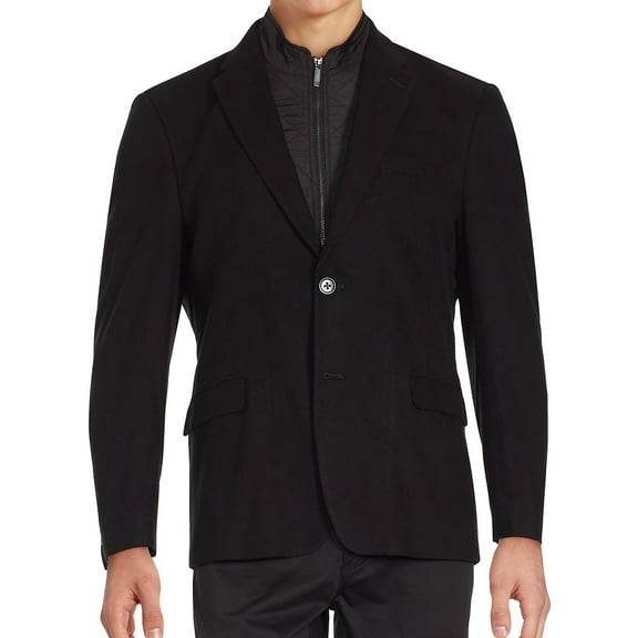 Tommy Hilfiger Mens 38R Slim Fit Bib Two Button Blazer