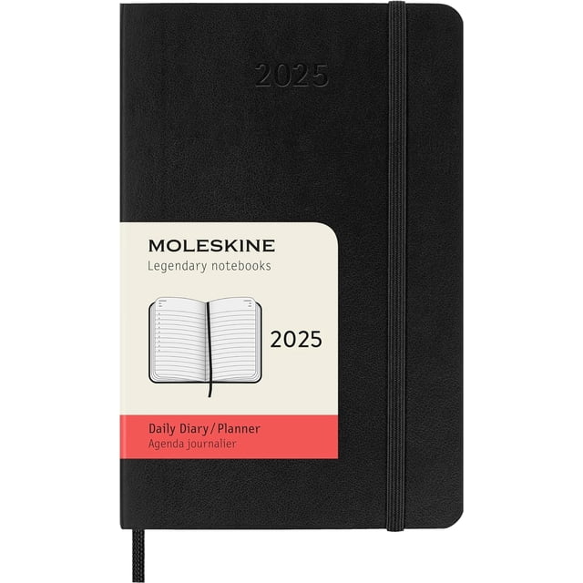 Planner Moleskine Classic, 12 meses, 2025, tapa blanda para uso diario