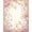 Rose, Pattern 1, variant on ODIKA 8'x10' Machine Washable Non-Slip Area Rug, Delicate Floral Medallion with Pastel Motifs and Elegant Curves High Traffic Rug, Rose, 216483