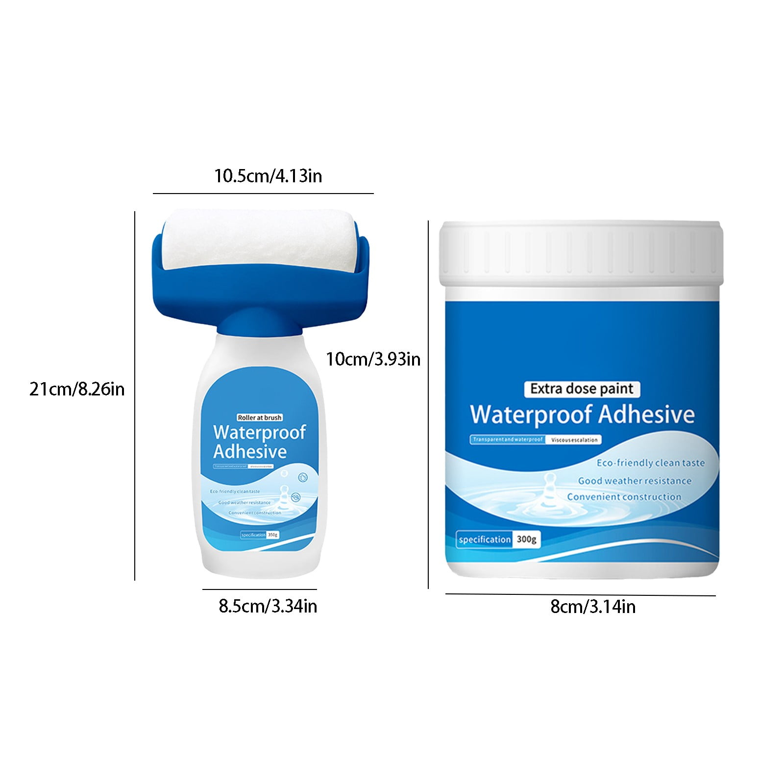 Clearance Adhesive mucilage under $7,Clear Adhesive With Roller Brush Super Strong Anti Leakage Agent Adhesive Coating Agent For Indoor Outdoor 1ml 1PC