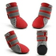 thumbnail image 2 of SPRING PARK Small Dog Shoes, Slip Resistant 4pcs Dog Puppy Boots Booties Pet Sneakers with Reflective Fastener Tape for Small Medium Dogs, Protect Paws Easy to Wear Daily Use, 2 of 7
