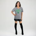 thumbnail image 3 of Women's Gameday Couture  Gray Seattle Sounders FC Relaxed Iconic Edge Rhinestone V-Neck T-Shirt, 3 of 7
