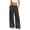 #03 Dark Gray 【Mix & Match: Stock Up on Your Favorite Colors】, variant on Women's Cotton Linen Blend Straight Leg Pants, Elastic Waist Pull On with Functional Side Pockets, Loose Fit, Comfy Casual Trousers for Spring Fall Office Outings, Lightweight