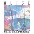 thumbnail image 2 of Women's Alice in Wonderland Flower Garden  Graphic T-Shirt, 2 of 3