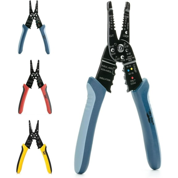 Mr. Pen- Wire Stripper, 8 inch, Blue, Wire Stripper Tool, Wire Cutter Stripper