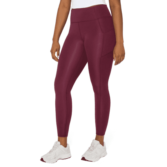 Fabletics Women's Oasis PureLuxe Legging with Pocket Dark Red XL
