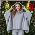 thumbnail image 5 of Heated Shawl Wraps for Women, USB Wearable Heated Blanket Shawl, Polyester Heated Cape for Home and Office, 1PC, 5 of 7