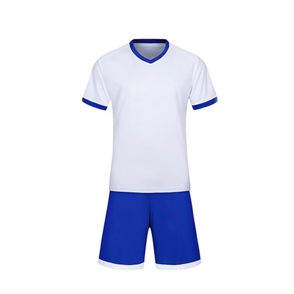 BFHHYA Boys Soccer Jersey Set Short Sleeve Athletic T-Shirt and Shorts Sets 2 Piece Football Team Sets for Boys Szie 4-13 Years