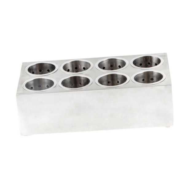 Soporte para utensilios de cocina, organizador de cubiertos, Base antideslizante, soporte para cubiertos, estante de almacenamiento de vajilla para 8 cuadrícula