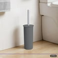 thumbnail image 3 of Superio Decorative Ribbed Bathroom Accessory Set, Plastic - Grey (5 Pack), 3 of 5