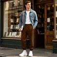 thumbnail image 6 of Wutalume Men's Slim Fit Joggers — Sweatpants with Tapered Leg, Drawstring Waist, Comfortable Lounge Pants for Active Days, 6 of 7