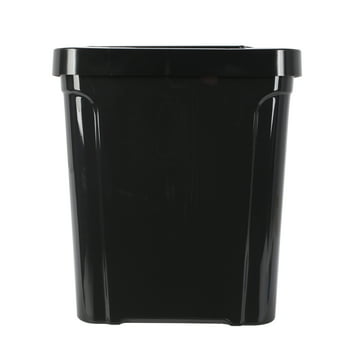 Mainstays 7.6 gal Plastic Touch Top Lid Kitchen T Can, Black