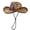 Coffee, variant on Summer Straw Bucket Hat For Men Women Unisex Breathable Outdoor Sun Hat Adjustable Drawstring Casual Wide Brim Beach Hat Brown One Size