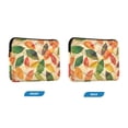 thumbnail image 7 of FORMRS 13"-13.3" Laptop Sleeve Protective Case Soft Carrying Quilted Computer Bag Cover, Green Retro Autumn Leaves, 7 of 7