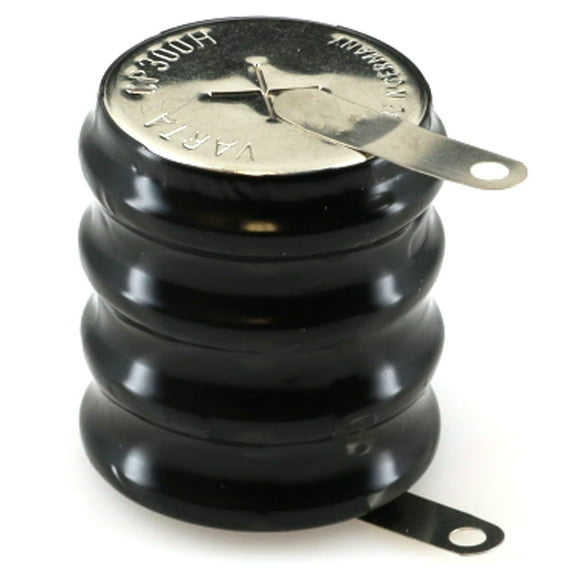 4/CP300H 4.8 Volt 300mAh NiMH Battery Tabs for Server Backup Battery, RTC, MBU